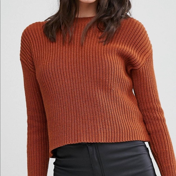 Missguided Petite Lace Up Boxy Sweater - Picture 5 of 5